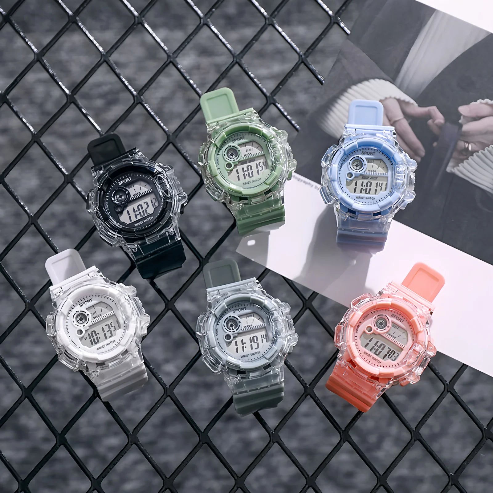 Multi functional watch for teenagers, elementary and middle school students, sports electronic watch for both men and women