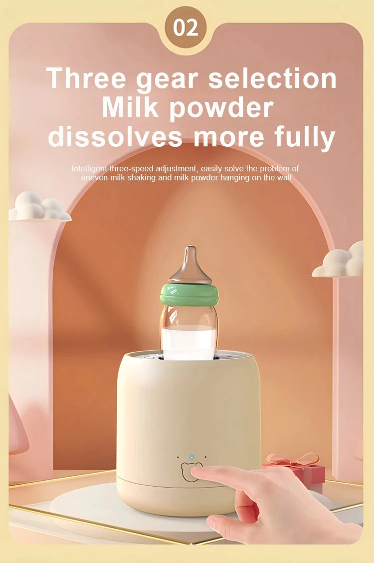 Mix up your baby’s milk on the go with this portable USB rechargeable baby bottle shaker—fast, convenient, and mess-free feeding!