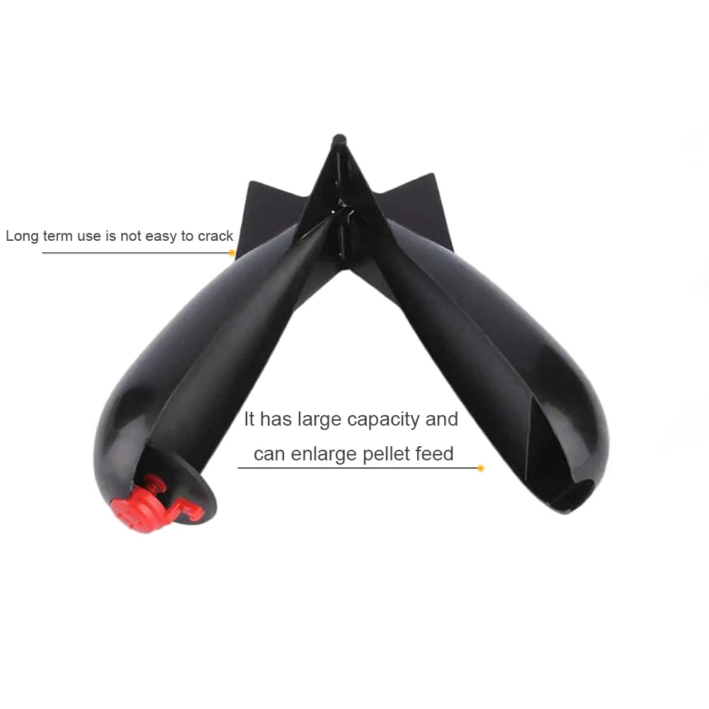 Carp Fishing Rockets Bomb Spomb Fishing Tackle Rocket Feeder Float Attract Container Nesting Device Fishing Tackle Tools