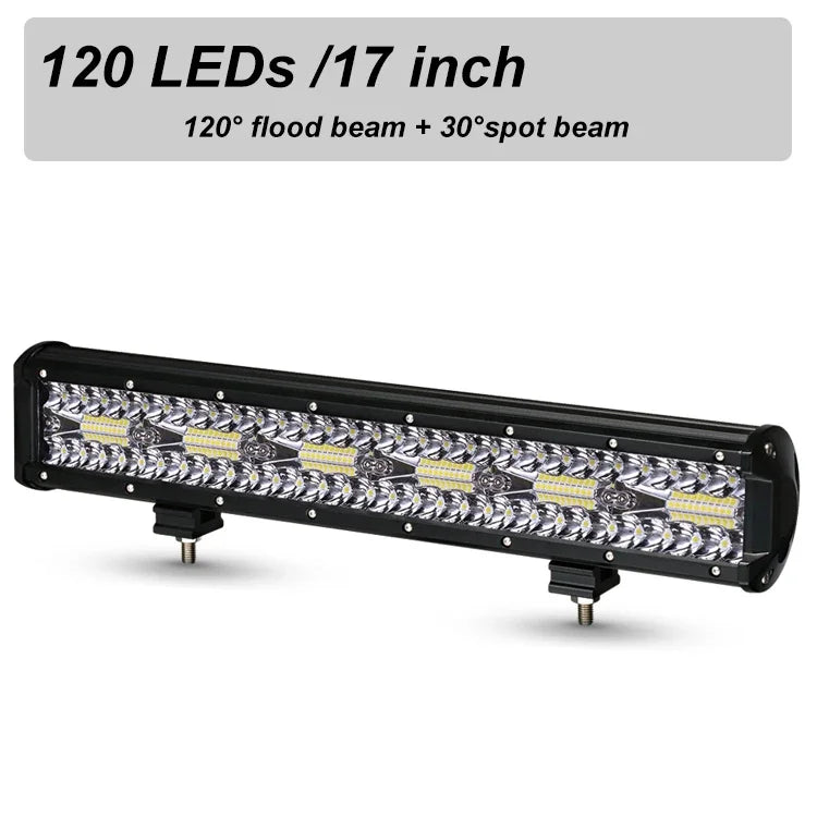 NLpearl 120W 420W 600W LED Bar Work Light for Tractor Boat Off-Road Truck Suv Atv Spot Flood Combo 12V 24V Led Working Lights