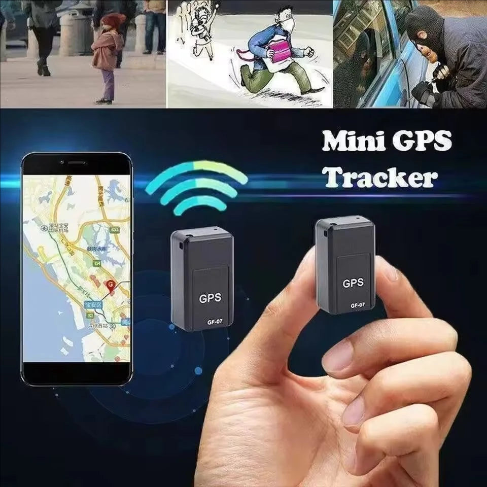 Motorcycle Car GPS Tracker GF07 Mini Tracking Locator Magnetic Vehicle Tracker Locator for Pets, Children, Elderly GPS Positioning APP