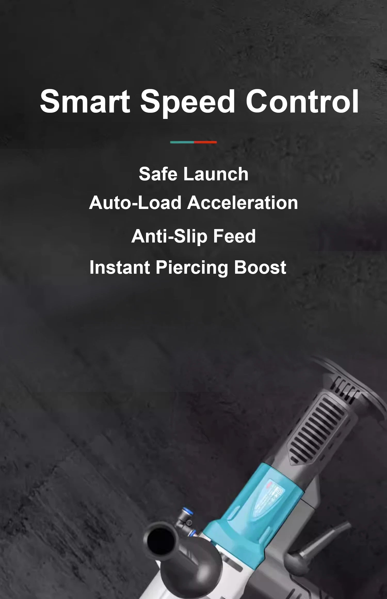 BODA Brushless Wet/Dry Drill 20-178mm , Water-Cooled Concrete Drill for Brick, Stone, Tile & Floor ,Professional Core Drilling