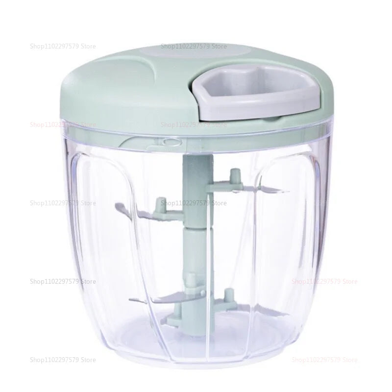 500/900ML Garlic Chopper Meat Grinder Manual Rotate Vegetable Cutter Chopper Slicer Fruit Garlic Crusher Kitchen Gadget Blenders