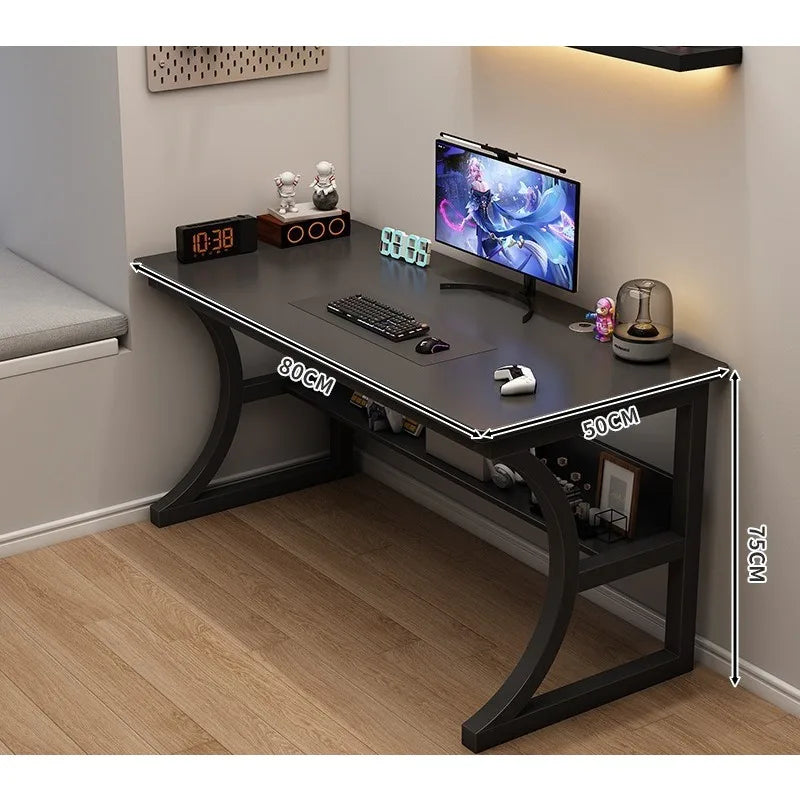 Gaming table Household desktop computer table with shelves Office table and chair Simple desk Bedroom learning writing table