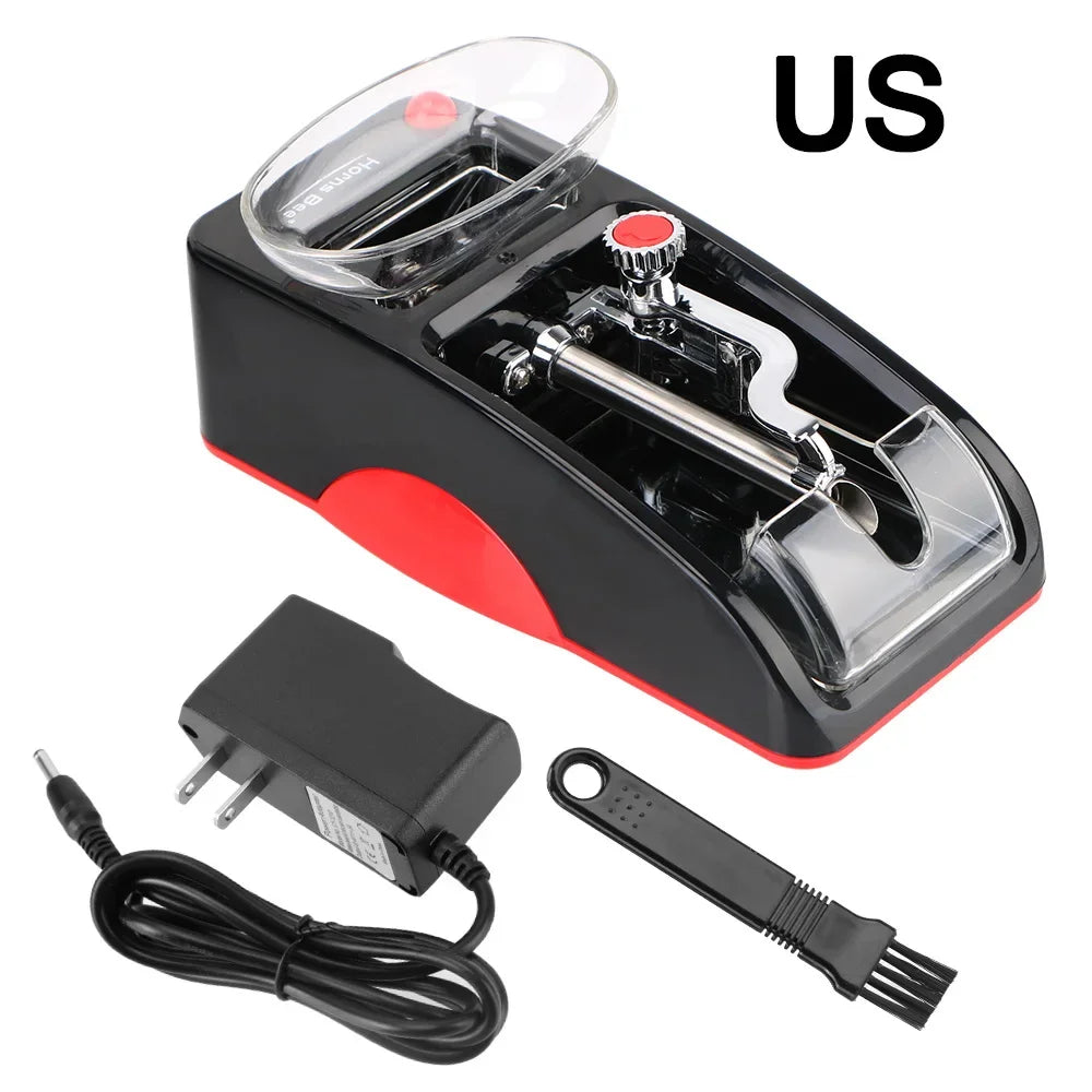 1PC Cigarette Rolling Machine Tobacco Roller Smoking Accessories EU US Plug DIY Injector Maker Smoking Tool Electric Automatic