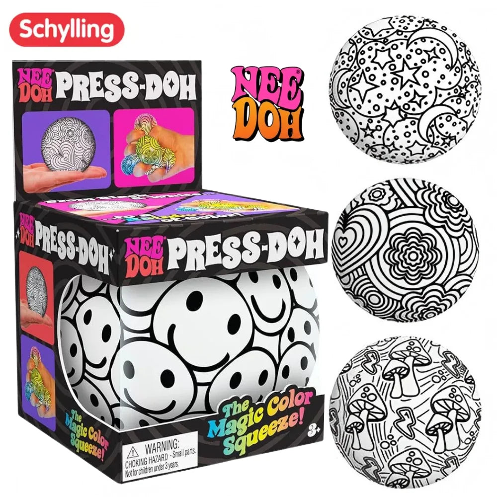 New NeeDoh Fuzz Ball Series Desktop decompress Ornament Stress Relief Toy Suitable for Under Pressure Fun Soft Stress Ball Gifts