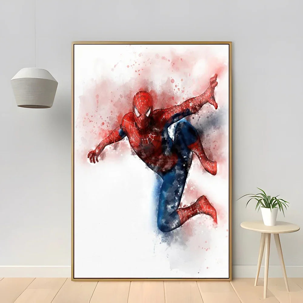 1pc Frameless Canvas Painting SpiderMan Marvel Movie Style Wall Art Posters Superhero Home Decor Canvas Painting Mural Prints