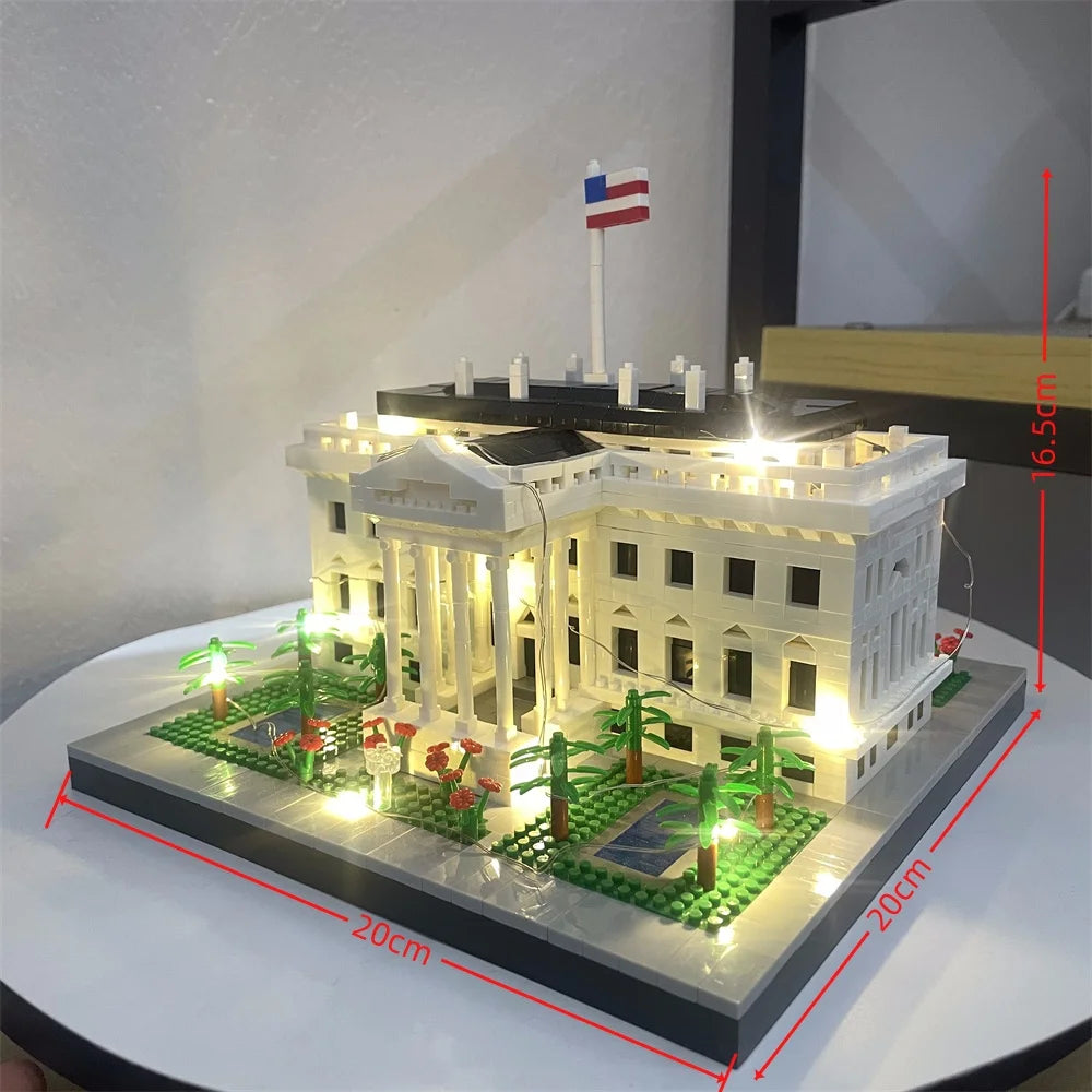 Knew Built Exquisite Paris Eiffel Tower Micro Mini Building Blocks Toys Set: LED Illuminated, Perfect Gift Illuminate Your World