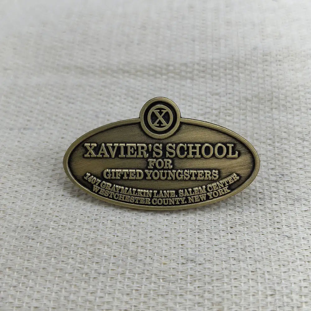 Movie X-Hero Brooch Xavier’s School for Gifted Youngsters Badges Movie-Inspired Metal Enamel Pin Fan Collectible Gift Decoration