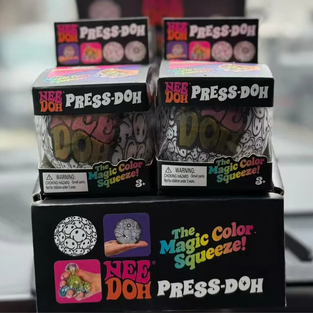 New NeeDoh Fuzz Ball Series Desktop decompress Ornament Stress Relief Toy Suitable for Under Pressure Fun Soft Stress Ball Gifts