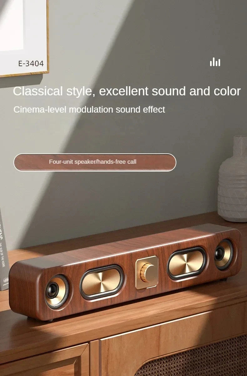 Bluetooth Speaker Portable Outdoor Speakers Aux Connection Usb/tf Read Insert Long Strip Desktop Subwoofer Audio