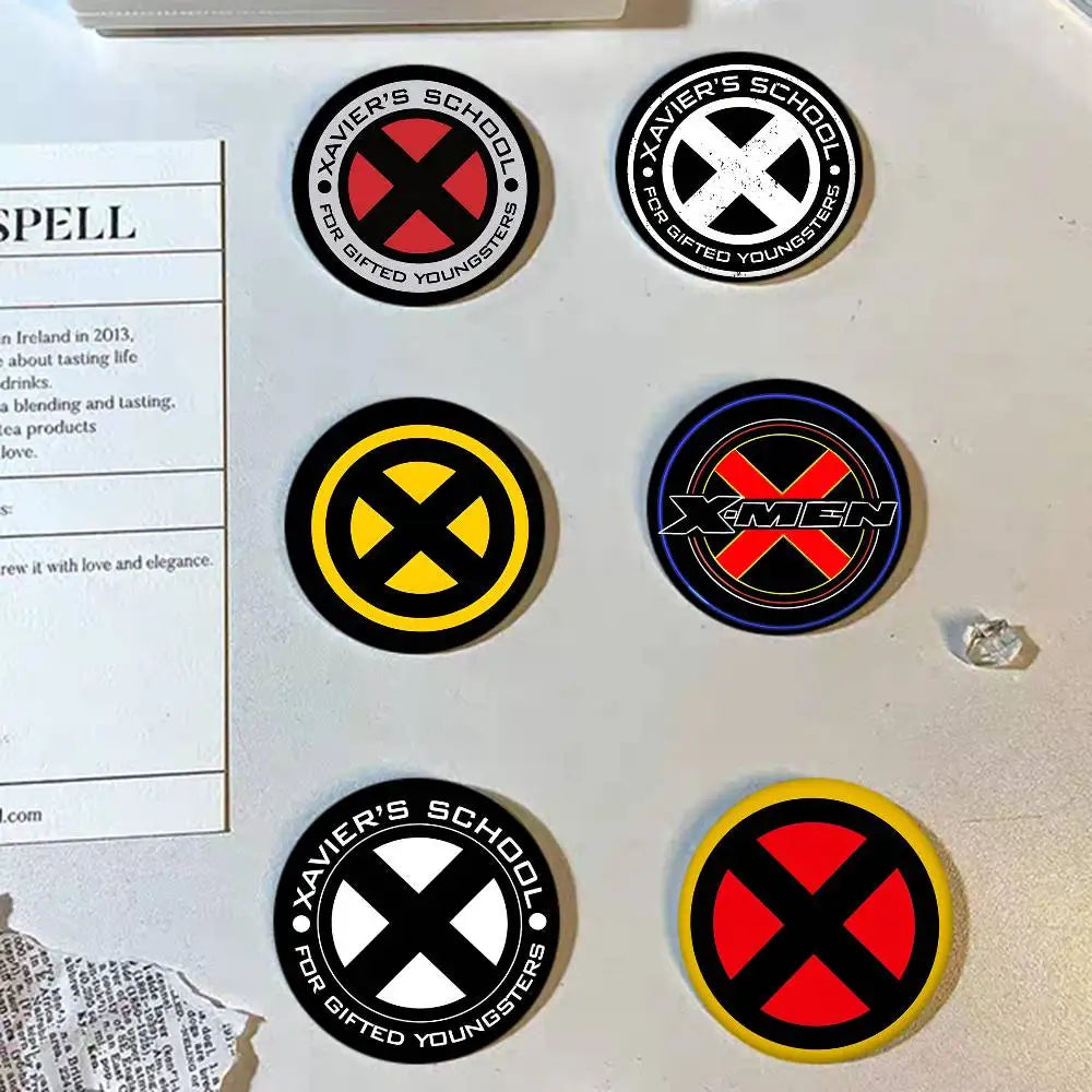 X-Xmen Logo Round Badge Creative Brooch Clothing Backpack Accessories Lapel Pin