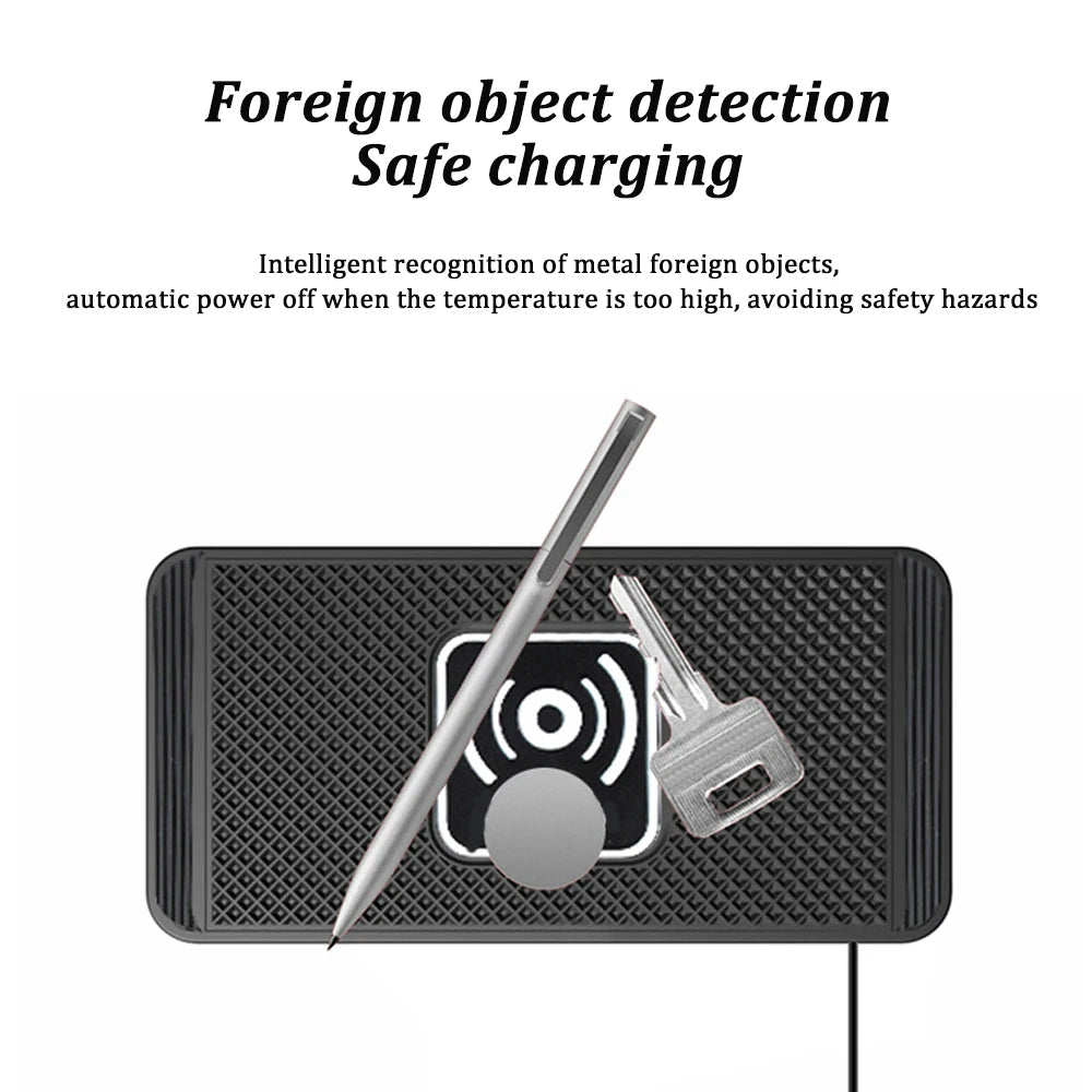 Experience hassle-free charging with this intelligent wireless charger featuring automatic sensing—perfectly compatible with Android devices for use at home or in the car!