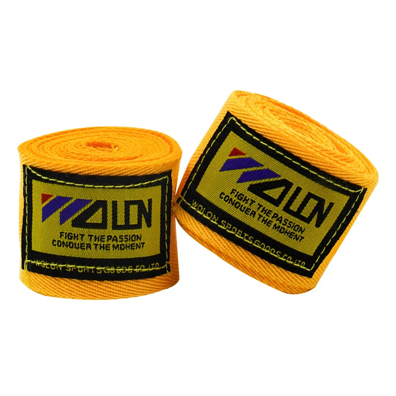 2PCS 1.5/2/3/5M Cotton Boxing Bandage Sports Strap Sanda Kick Boxing MMA Hand Gloves Protector Belt Boxing Sports Wraps Bandage
