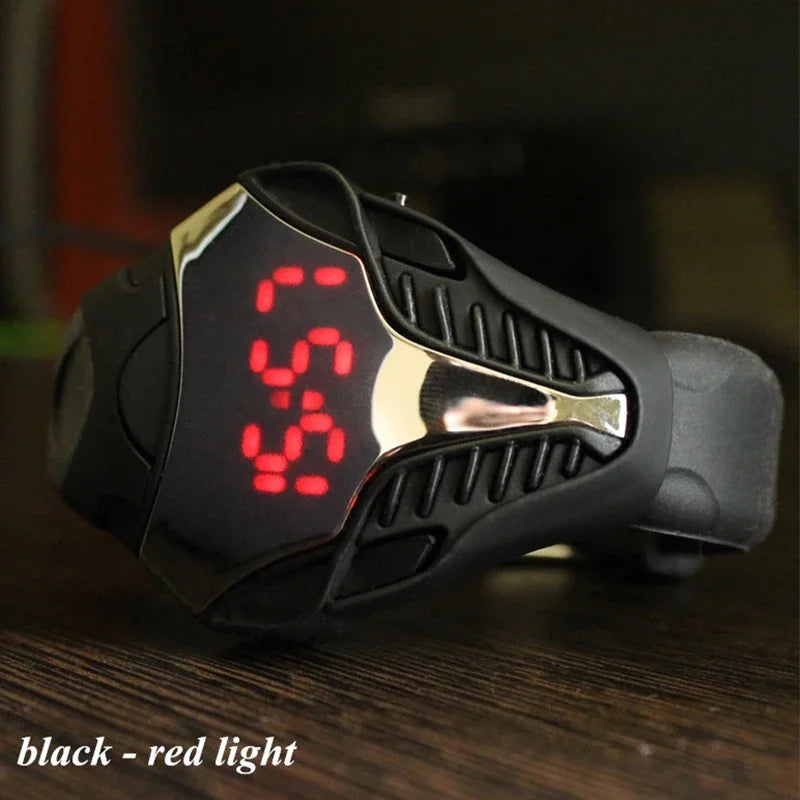 Fashion Men's Digital Watches Unique Design Snake Shape Dial LED Watches for Man Sport Electronic Wristwatch Clock Reloj Hombre