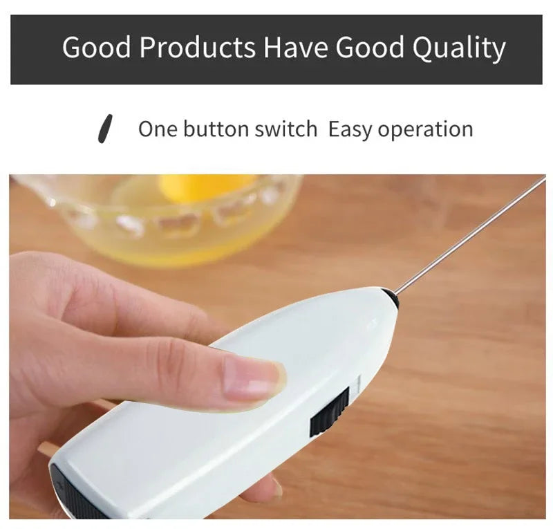 Electric Kitchen Whisk Mixer Home Handheld Mini Egg Beater Kitchen Blender Coffee Milk Tea Beat Up Cream Stirring