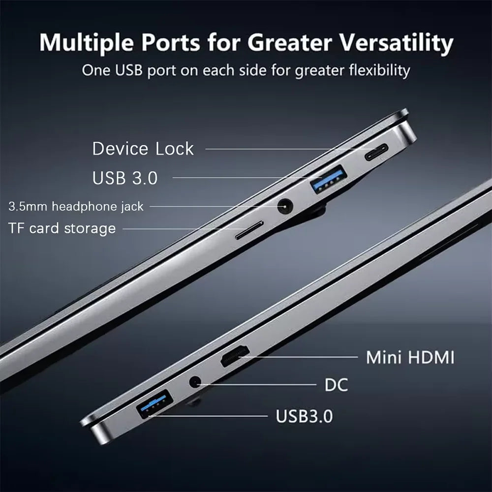 15.6' Laptop Computer Windows 11 Core I9-10980HK PC Gamer 16GB RAM Fingerprint Unlock Notebook Laptops Backlight Study Computer