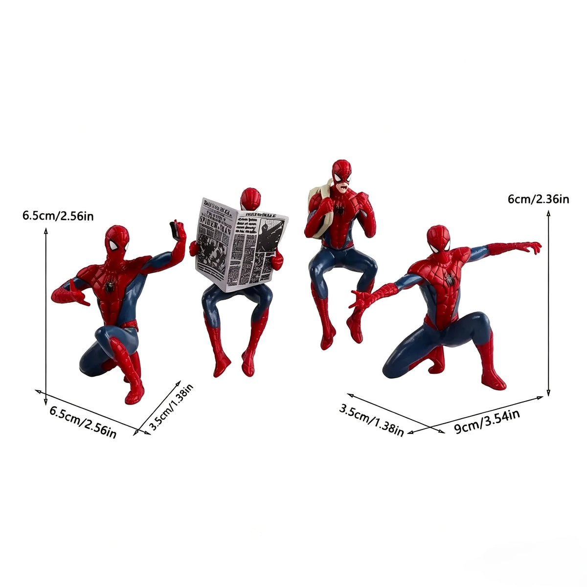 Popular Superhero Spider-Man 7-9 cm Mini Hand-made Desktop Model Decoration Game Peripherals Avengers Collection Toy Gift