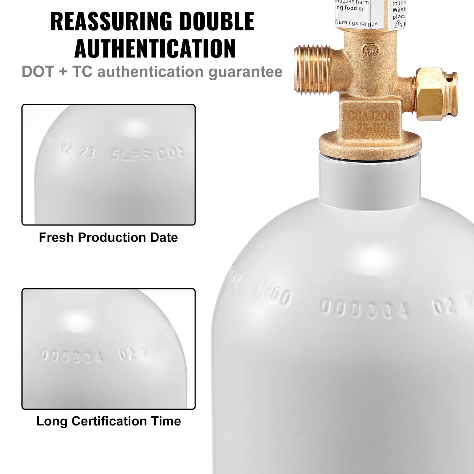 5 Lbs CO2 Tank Aluminum