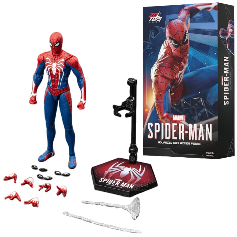 ZDTDS Original Spider Man Brand New Day PUNK SUIT Scarlet Spider 2099 ADVANCED SUIT 1/10 Marvel Action Figure Model Toy Gift