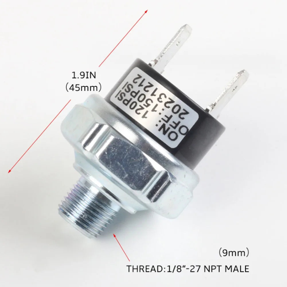 Ensure optimal performance with this reliable air compressor pressure switch—precise control for maintaining safe and efficient pressure levels!