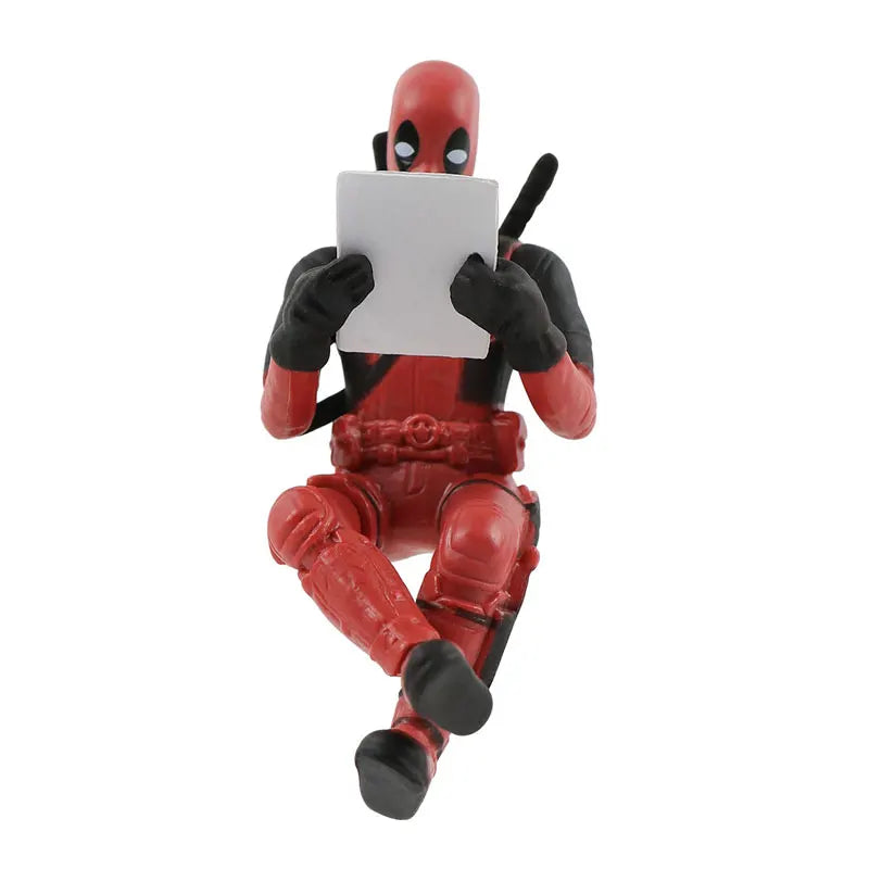 Anime Deadpool Action Figure Car Interior Decoration Toy Pendant Car Accessories Model Mini Doll Figurine Kids Toys Gift