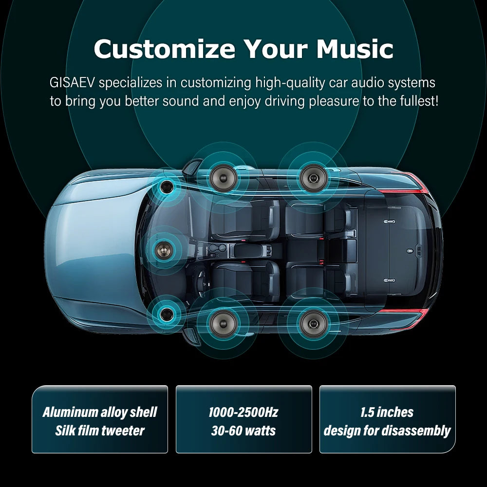 1.5inches Car High Fidelity Stereo Speaker Tweeter - Car Modified Car Audio Silk Dome Tweeters