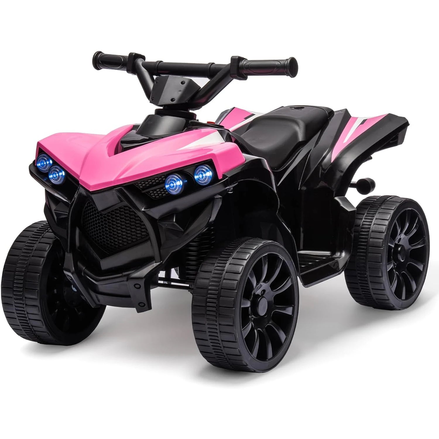 6V Battery Powered Kids Electric ATV, Ride On Toys 4-Wheeler Quad for Boys and Girls, 1.8MPH Max Speed, Treaded Tires,Rubber Handles, Push-Button Accelerator