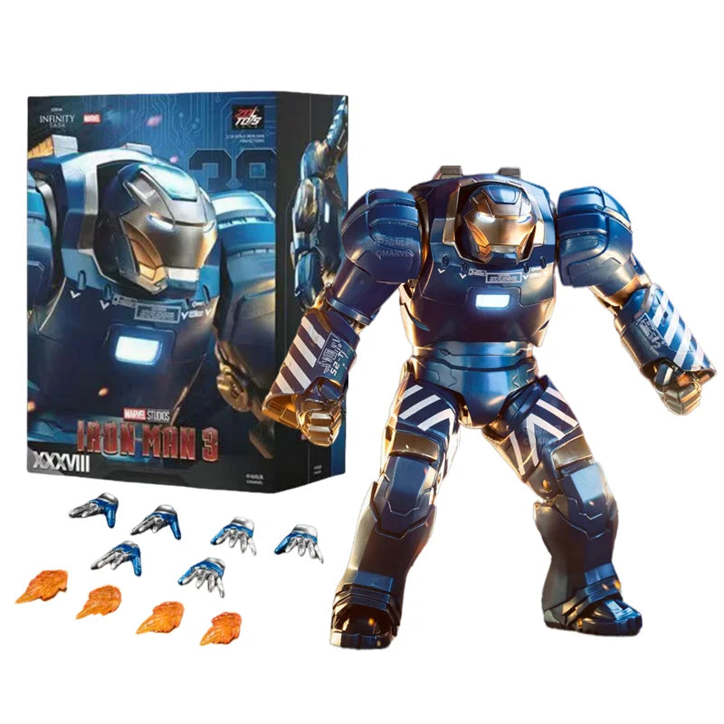 ZD Toys Iron Man MK1 MK2 MK3 MK4 MK5 MK6 MK7 MK42 MK43 MK45 MK46 War Machine Movie Action Figure 7 Inches Adult Collectible Toys
