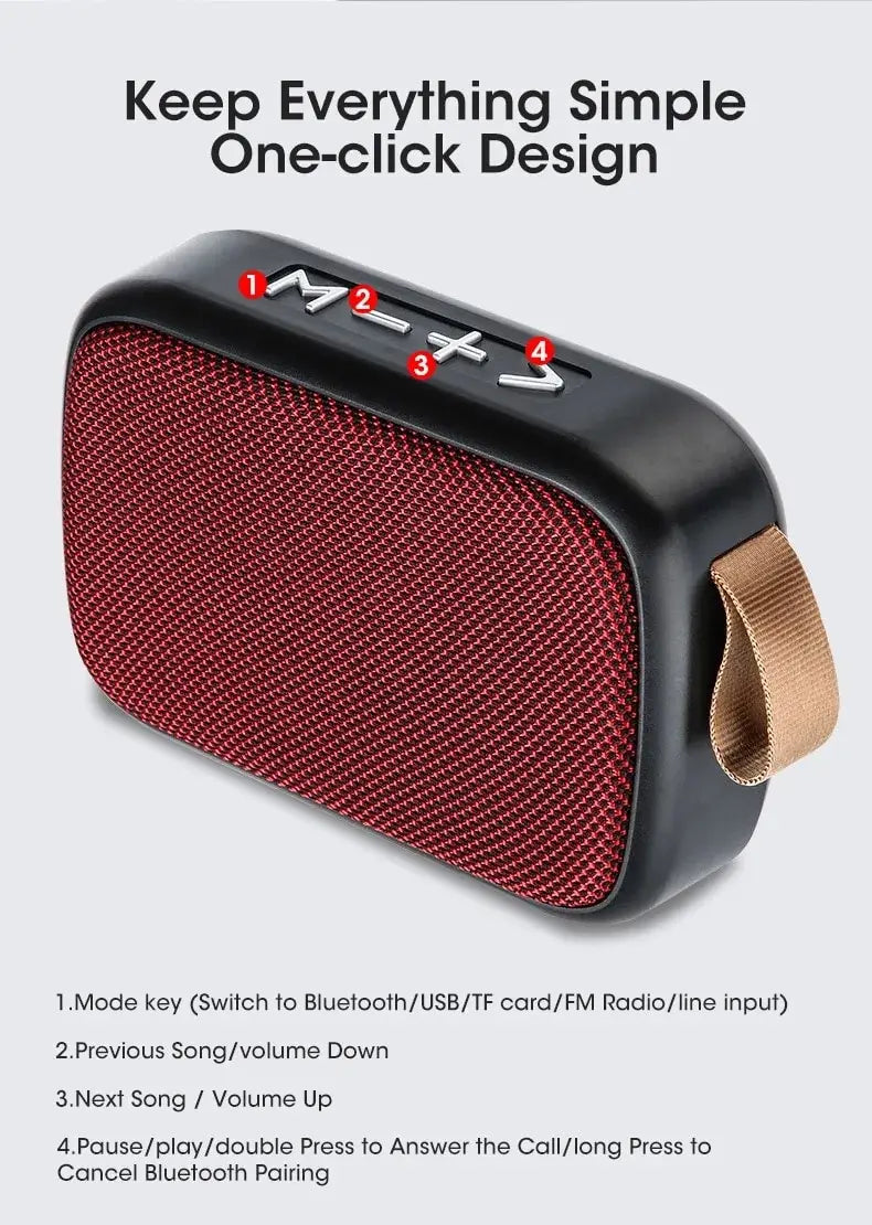 Take the party anywhere with this portable mini outdoor subwoofer speaker—powerful sound for home or on the go!