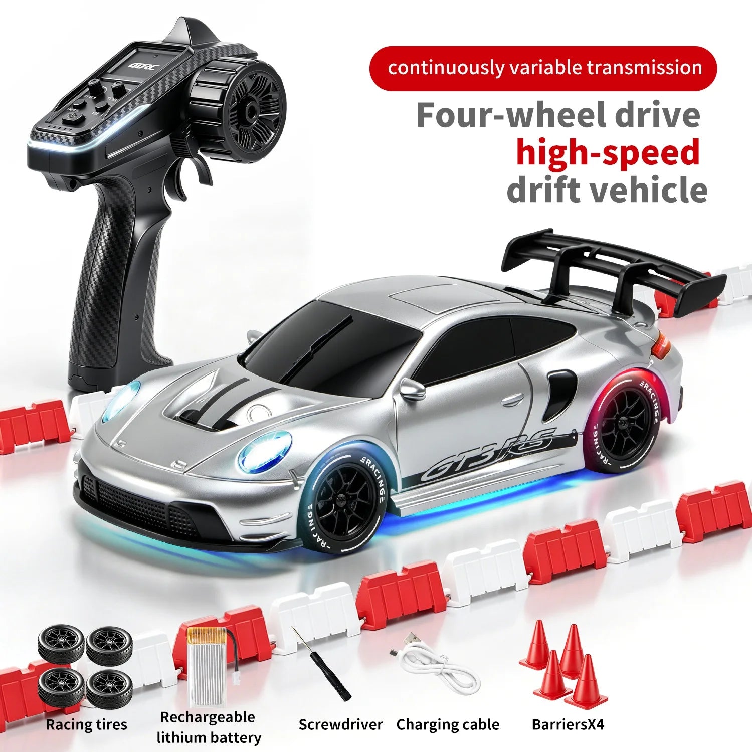 4DRC 2.4G Full Scale Mini H6 Drift Remote Control Car with APP 4WD Racing 1:43 Children Toy Car Model