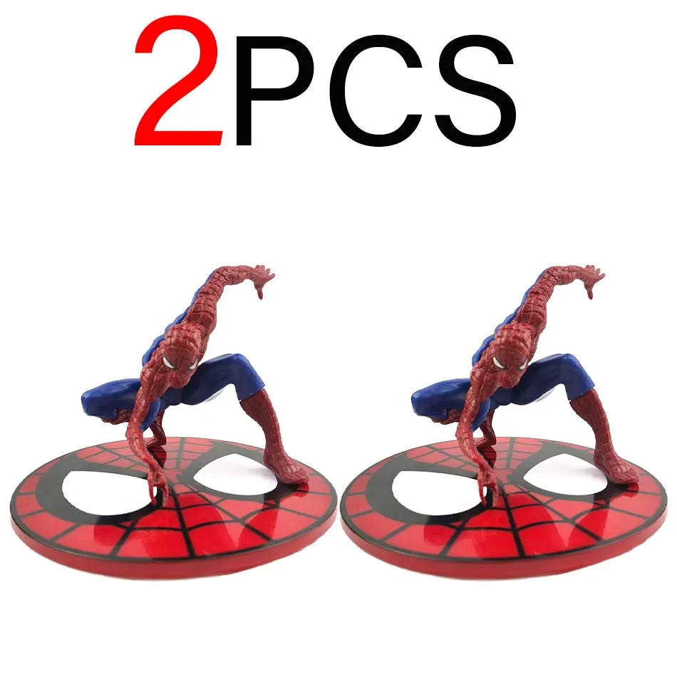 New Hot Marvels Comics IronMans Spidermans Venoms Handmade Model PVC Material Animations Decoration Children's Birthday Gifts