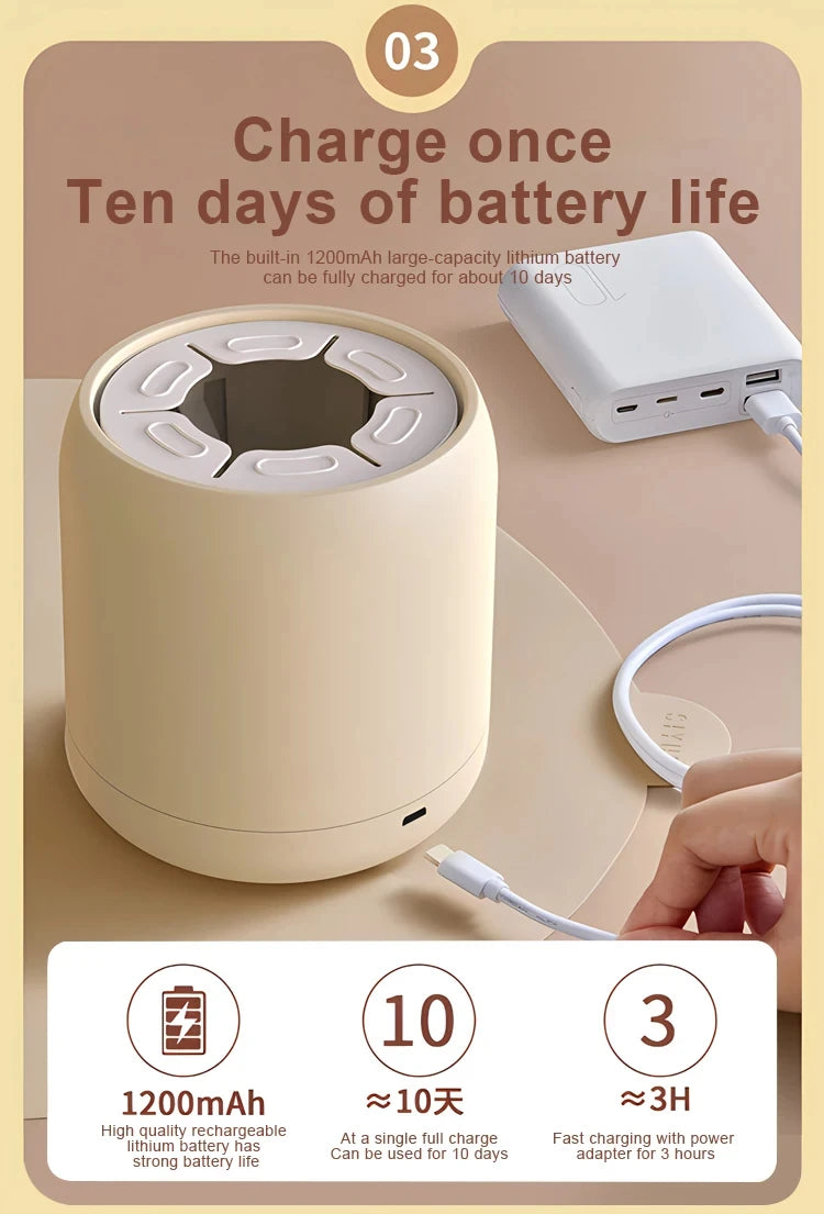 Mix up your baby’s milk on the go with this portable USB rechargeable baby bottle shaker—fast, convenient, and mess-free feeding!