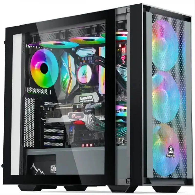 Aotesier Core I7 CPU Affordable Computer Full Set 8G/16G RAM 256GB SSD Home Office Gaming PC Desktop Computer Gamers PC Game