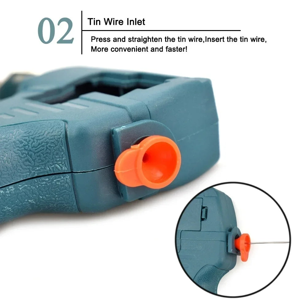 Automatic Soldering Gun 60W Handheld Soldering Iron with Internal Heating Welding Tool Kit 110V 220V Dual Voltage Smart Solder Wire Feed Welding Station Iron Stand for Electronic Circuit Board PCB Repair
