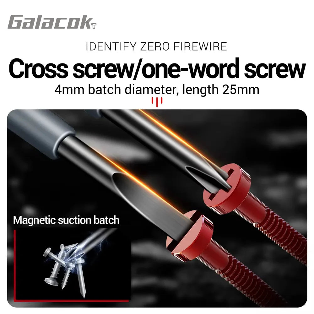 Quickly and safely test electrical circuits with this multifunctional electrician test screwdriver—AC non-contact induction pen for accurate voltage detection!