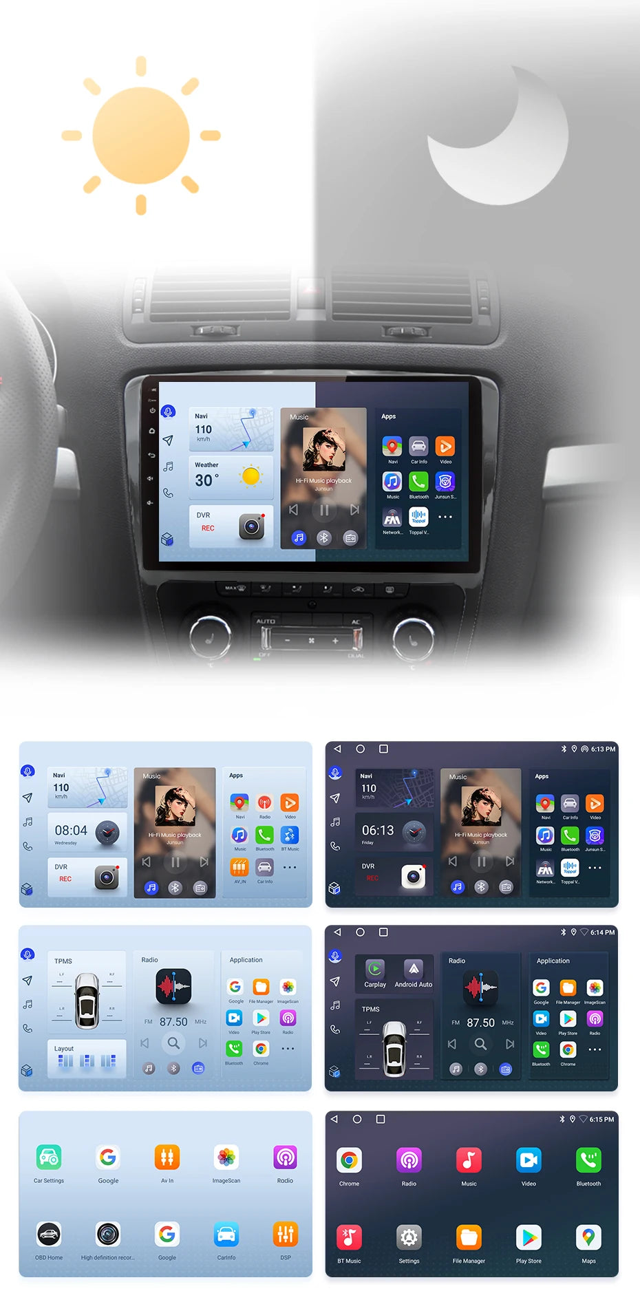Junsun V1 AI Voice Wireless CarPlay Android Auto Radio for SKODA Octavia 2 A5 2008-2013 4G Car Multimedia GPS 2din autoradio
