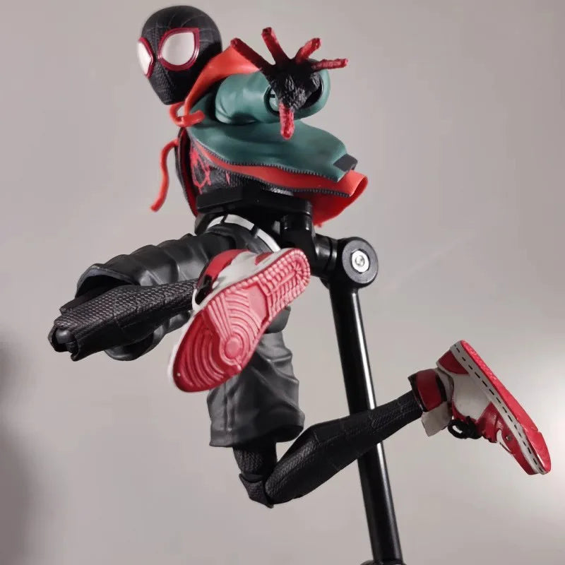 2026 Popular New Thousand Value Practice Parallel Universe Miles Spider Man Super Mobile Handheld Toy Marvel Doll Model Gift