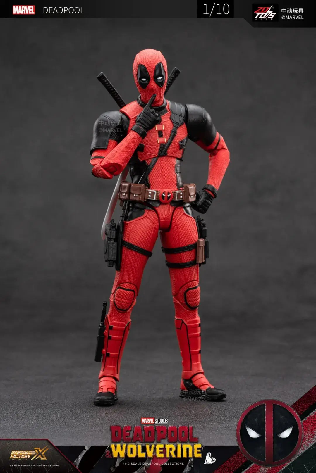 ZDTDS Deadpool & Wolverine Spider-Man X-Men Logan Winston Wilson Assembly Action Figures Collection Doll Joint Mobility Toy Gift