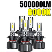 Car Headlight Bulbs 8000K 500000LM H7 H4 H1 H8 H11 LED Light H7 H11 H8 LED Fog Auto Lamp 6000K 5570 9005 9006 9012 12V Turbo 24V