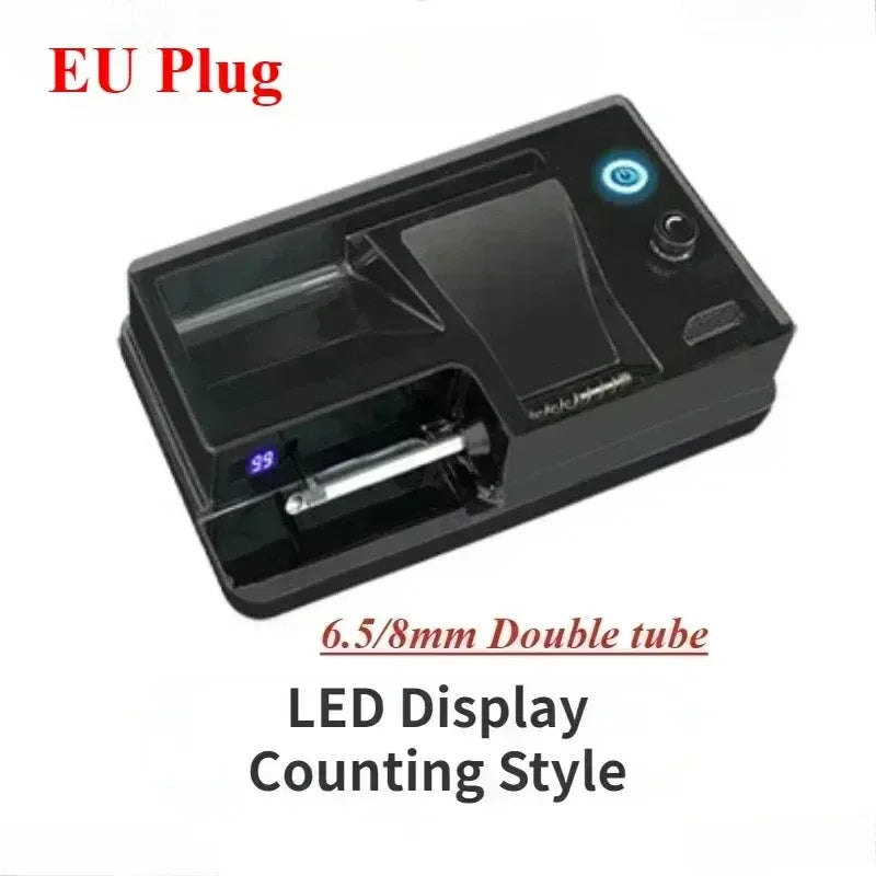Auto Cigarette Maker Tools Hot Infrared Electric Cigarette Rolling Machine 6.5/8mm Dual-use Tube Injector Roller Tobacco Filling