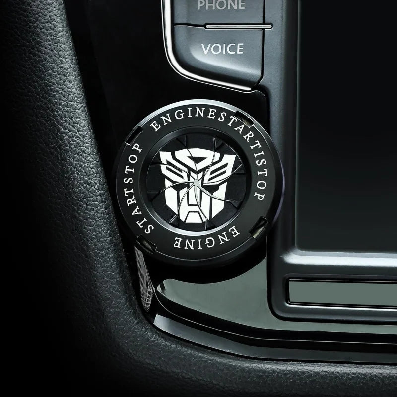 Car Onekey Start Stop Button Cover Car Interior Decor Engine Ignition Start Switch Protective Cover Motorcycle Start Ring