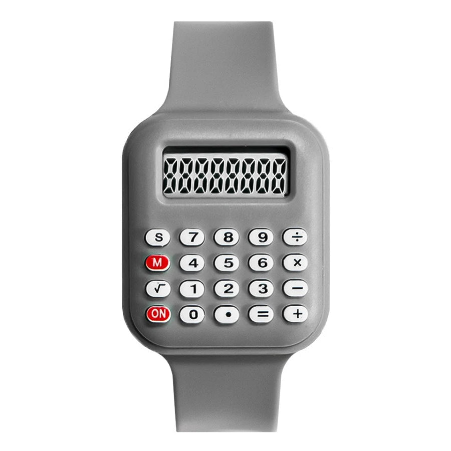 Creative Calculator Watch Cartoon LED Digital Kids Watch Fashion Sports Electronic Watch for Boys Girls Kids Student Gift Clock
