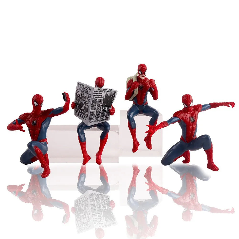 7-9CM HOT New Superhero Action Figure Cartoon Spider Anime Collectible Mini Model Trendy Toy Desk Decoration Birthdays Gift