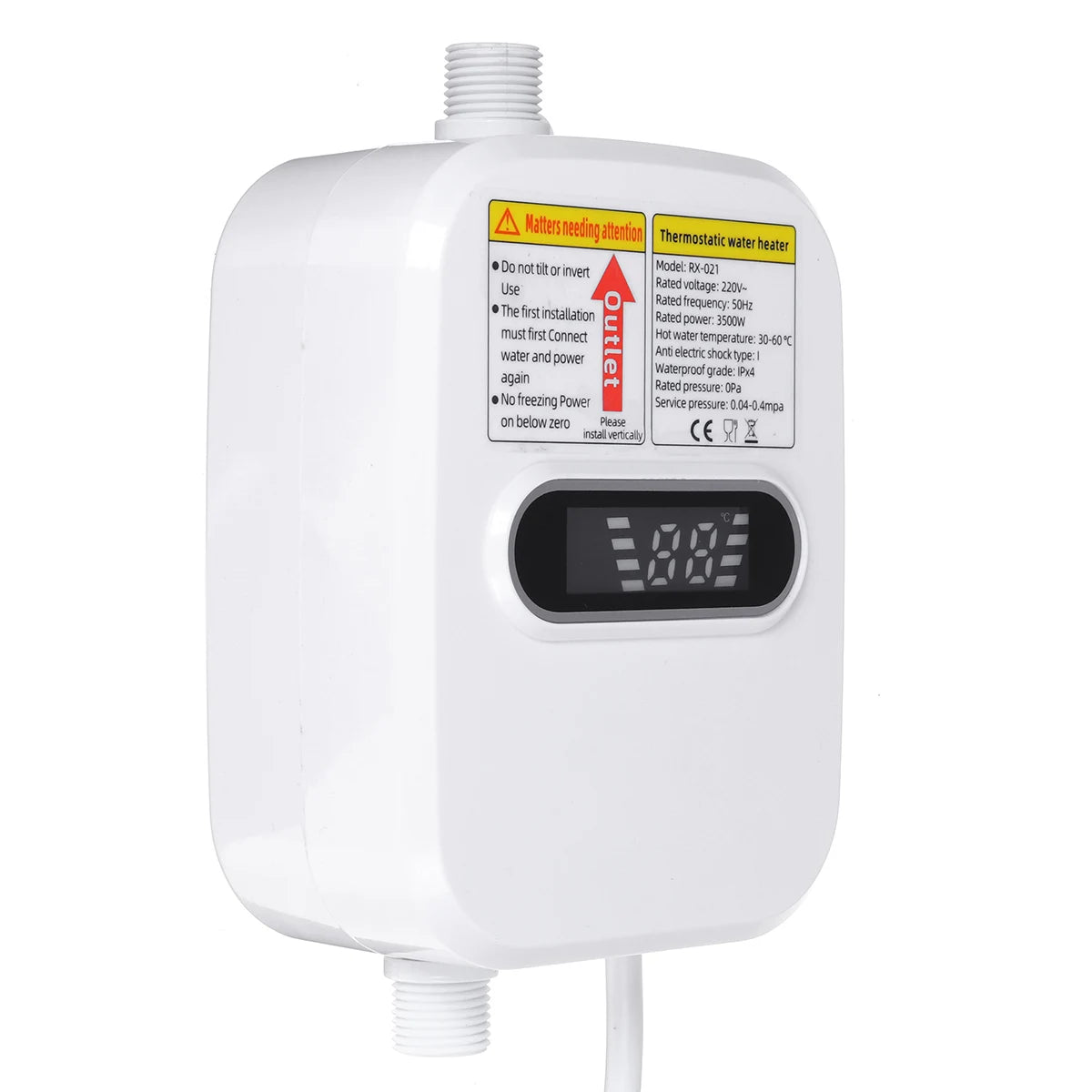EU/US Plug 3500W Electric Thankless Mini Instant Hot Water Heater 220/110V bathroom Faucet Tap Heating 3 Seconds Instant Heating