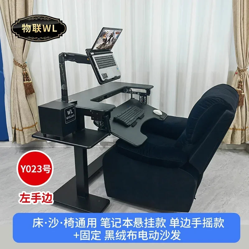 Computer desk bed notebook desktop computer desk bedside table lifting table lazy table cockpit suspension bracket