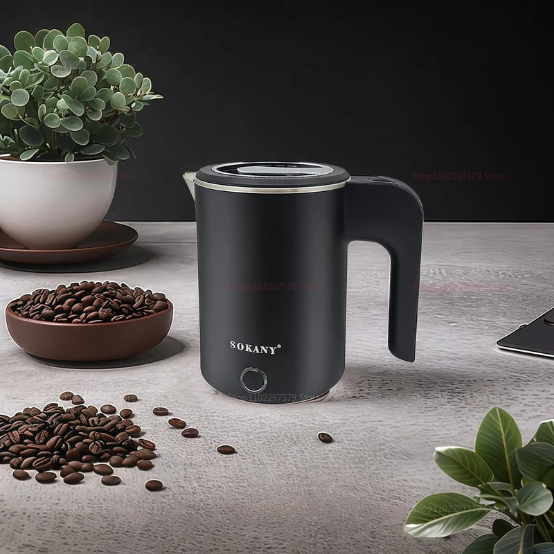 Portable 500ML Travel Electric Kettle Tea Coffee Stainless Steel Water Boiler Pot For Hotel Family Travel kitchen Smart kettle