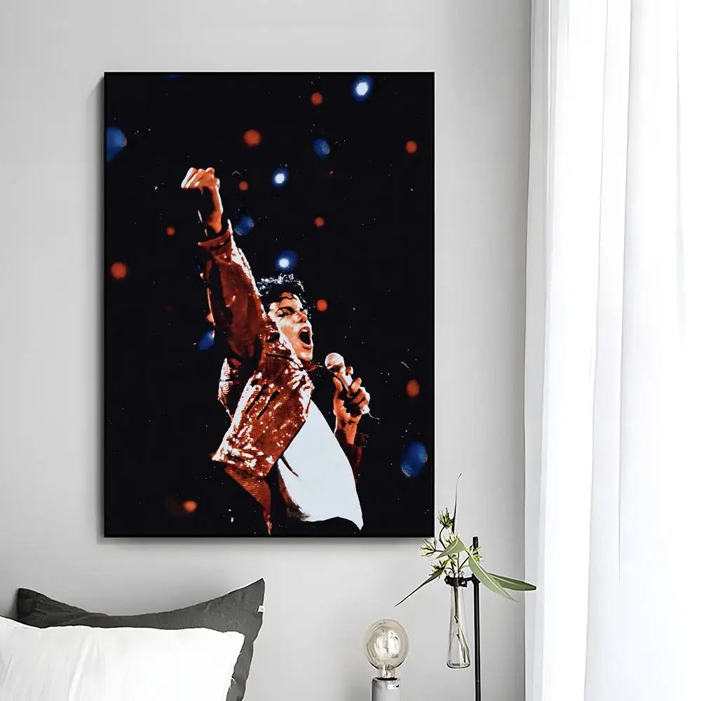 MJ Michael Jackson Poster Wall Art Print Decorative Mural Home Decor Gift Unframed