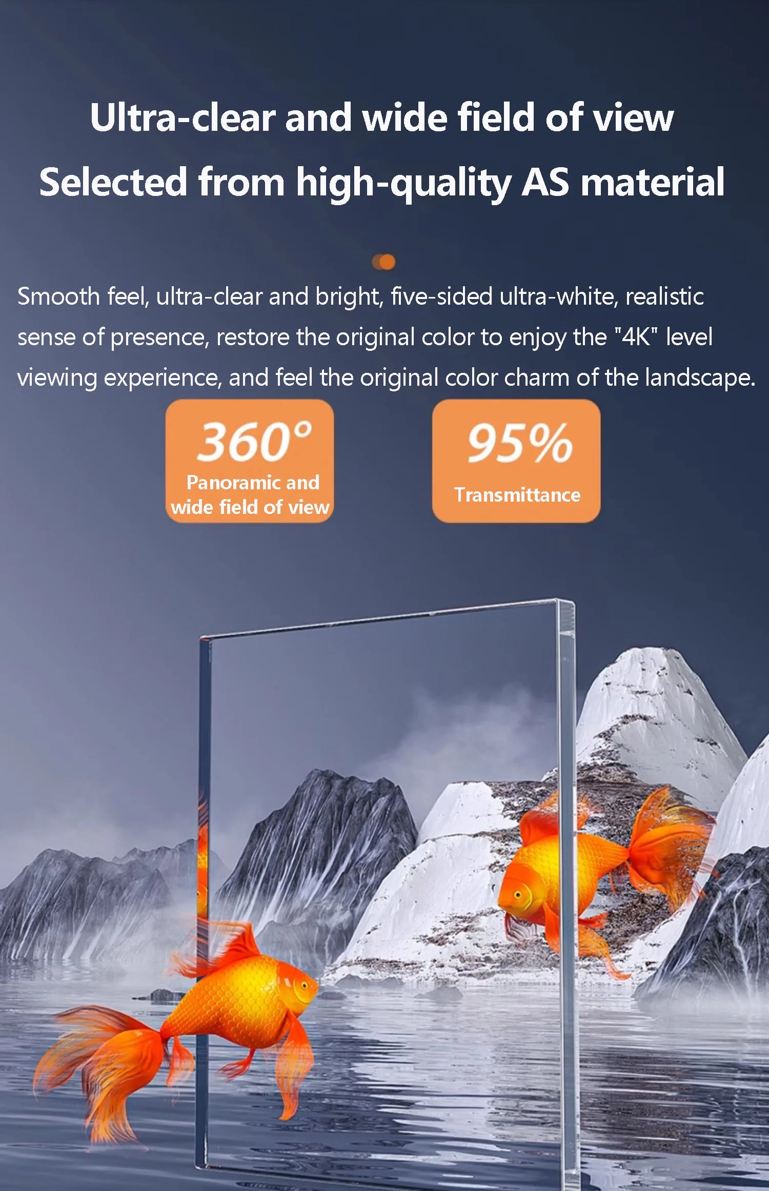 Small Fish Tank Landscape Ecological Full Set Filter Oxygen Generator Living Room New Home Goldfish Tank with Light