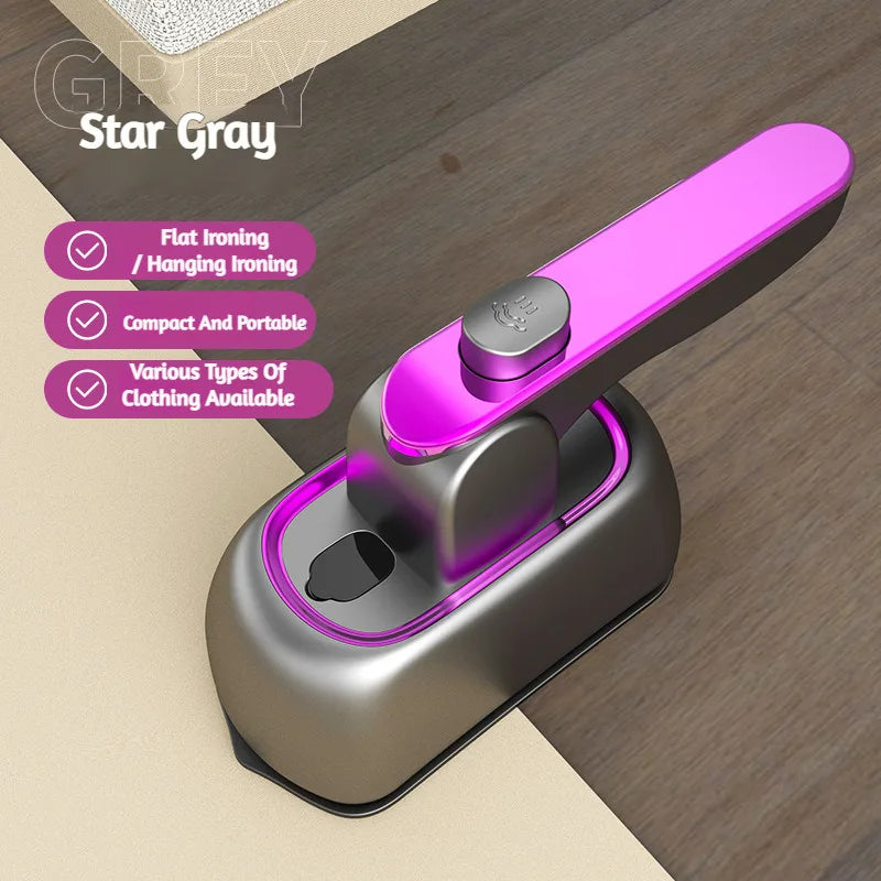 Handheld Garment Steamer Portable Iron Dual Use Dry Wet Steam Iron Mini Travel Electric Iron for Clothes Home